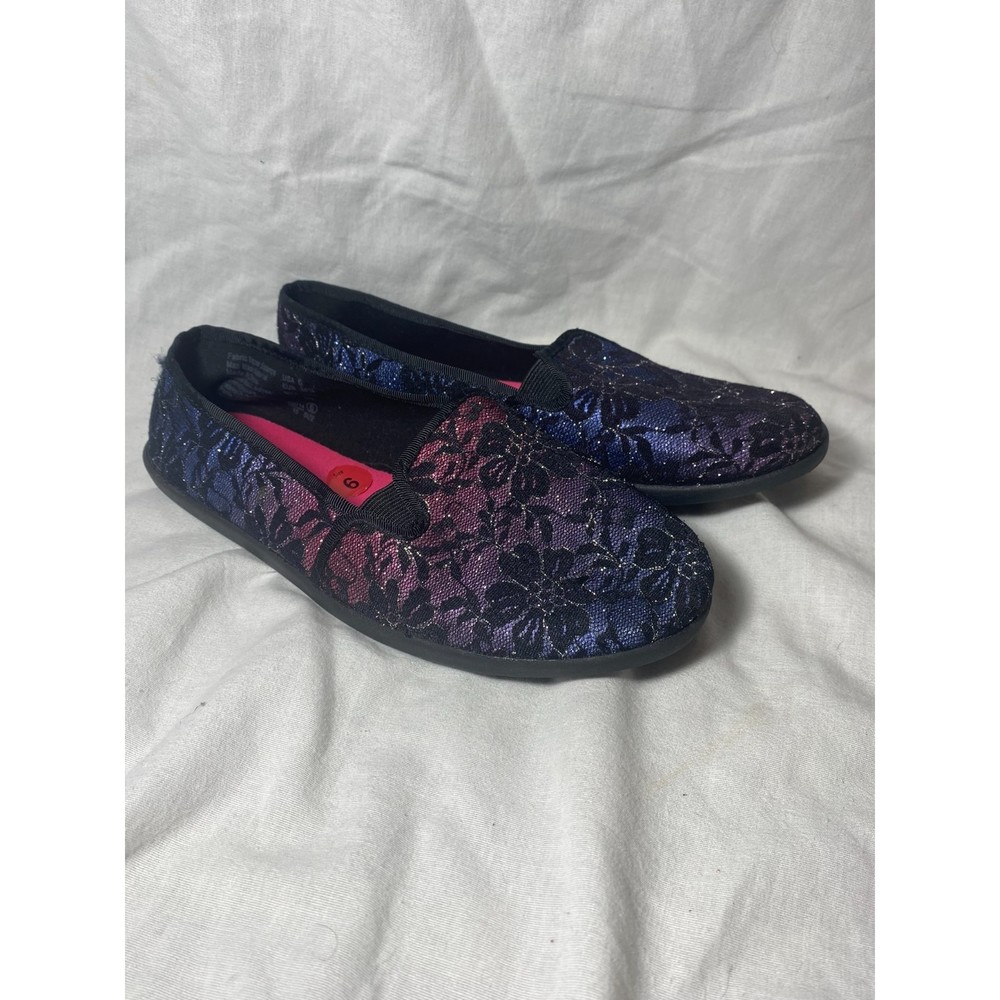 Disney Descendants Slip On Shoes Slip On Flats Pruple Pink Size 6